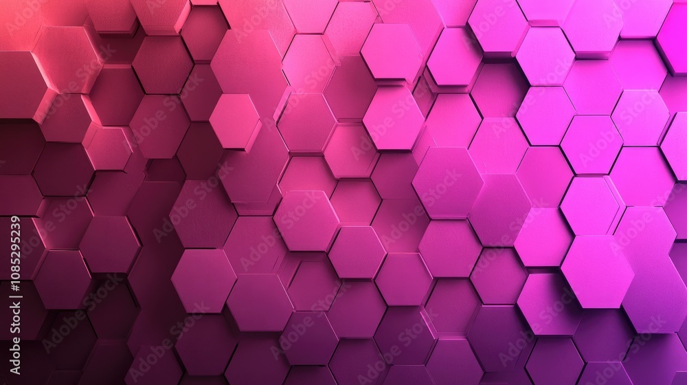Poster abstract geometric hexagon gradient background design