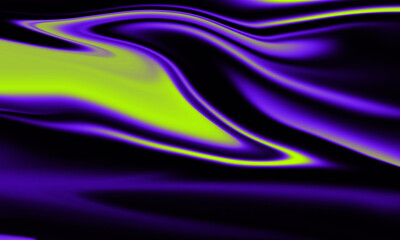 A vibrant, abstract swirl of purple and green hues creates a dynamic and captivating visual experience against a black background.
