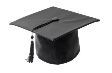 Black Graduation Cap with a Tassel