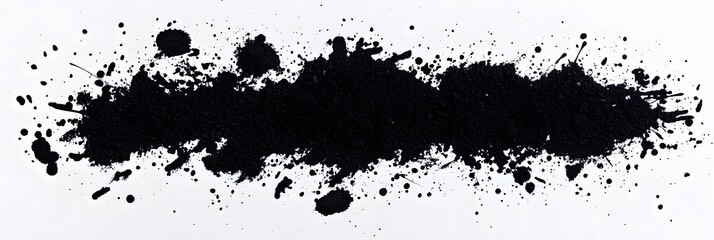 Black Ink Splatter Abstract Art Background Design