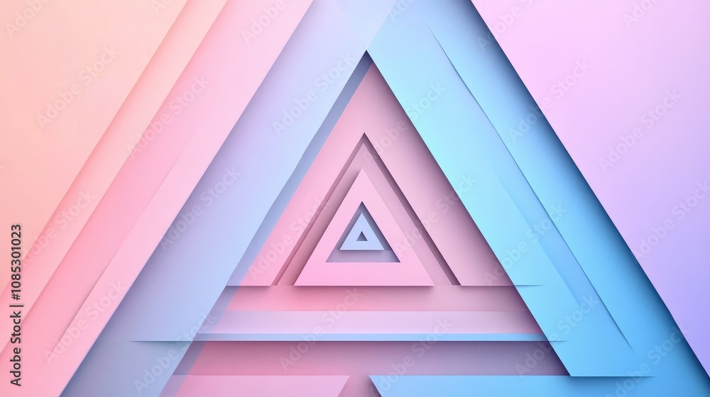 Aufkleber layered dynamic gradient triangle background