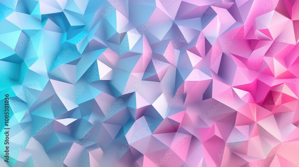 Poster triangular gradient background with dynamic layers