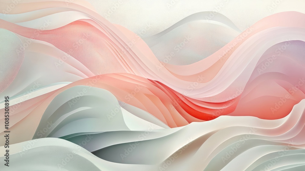 Poster abstract gradient waves background design