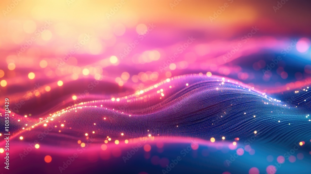 Poster Minimal Tech Background with Soft Light Effects