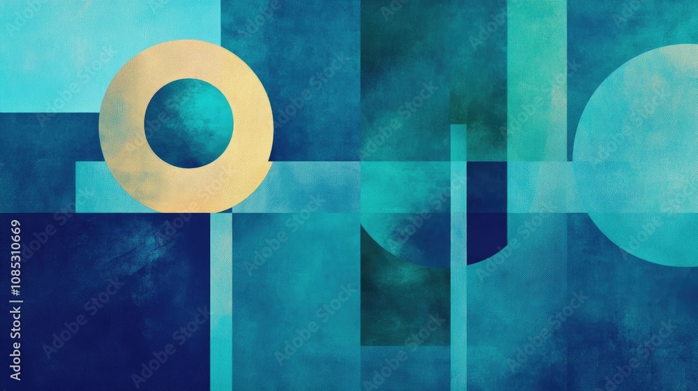 Poster minimalist design with beautiful gradient background