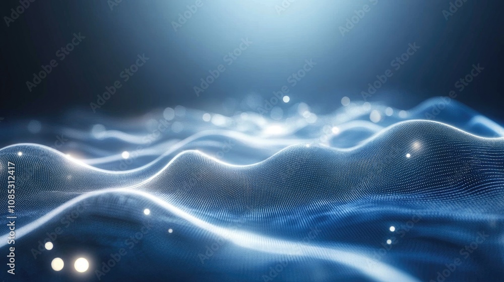 Poster modern tech background with subtle glowing lines