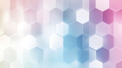 Fototapeta premium Elegant Pastel Gradient Hexagons Background