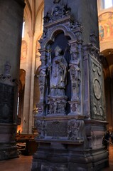 Mainz, Germany 10.05. 2019: interior of Mainz Cathedral