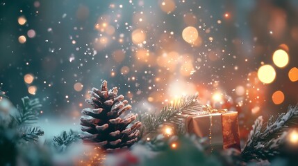 Christmas and New Year background.
