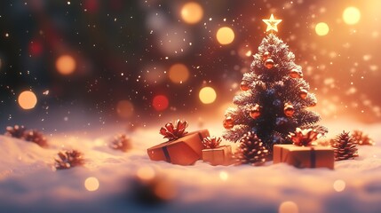 Christmas and New Year background.