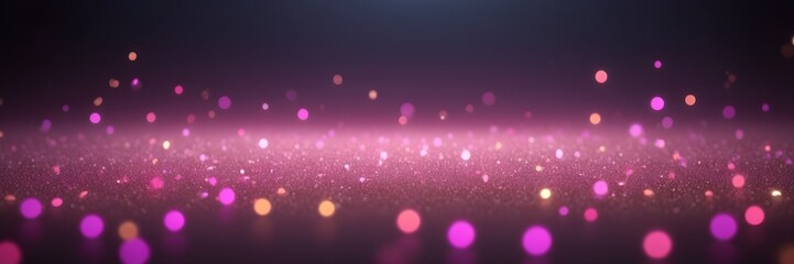 Bokeh Lights with Grainy Two-Color Gradient for Party Themes