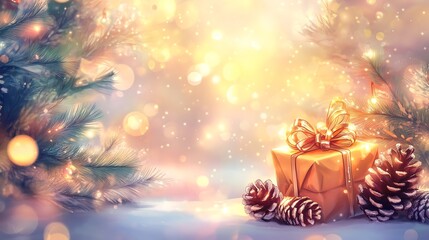Christmas and New Year background.