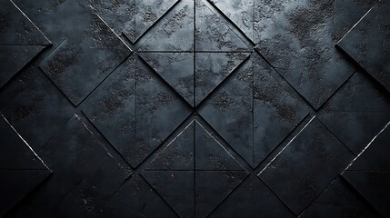 Dark gray background with an abstract geometric pattern