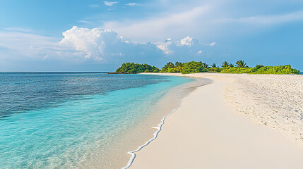 Summer beach with sky
