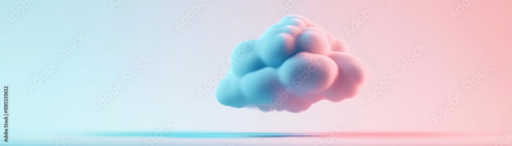 Poster a pink blue sunset cloud as integrate ai-enhanced cloud-based pipeline interface for optimizing data