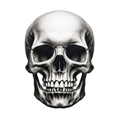 Fototapeta premium human skull isolated on white background