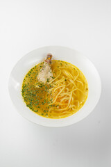 Fresh and tasty soup with filling