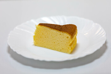 Traditional Japanese cheese cake, light cotton cake, cloud cake