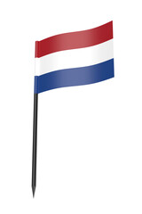 Toothpick with the flag of the Netherlands