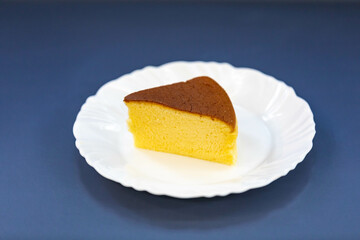 Traditional Japanese cheese cake, light cotton cake, cloud cake
