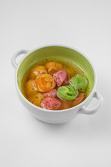 Fresh and tasty variety of hot dishes
