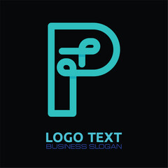 P  lettering logo is simple, easy to understand and authoritative