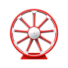 Fototapeta premium ferris wheel illustration isolated on white background 