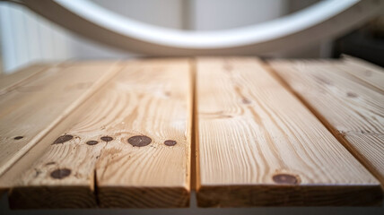 Full image of a pine wood surface with natural grains and knots, ideal for rustic design, construction themes, or backgrounds in creative and architectural projects. 