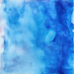 Vibrant blue watercolor abstract background with soft texture and gradients