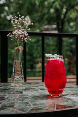 Cool and fresh cocktails with different flavors