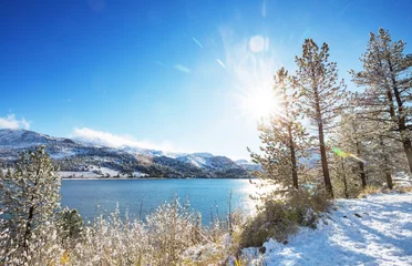 Fototapete Rund Winter in Sierra Nevada © Galyna Andrushko