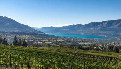 Fototapeta premium Okanagan Valley with Rolling Vineyards