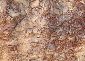Burgundy and white background of a rock native to the Lot Valley