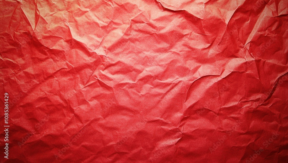 Poster red paper-like texture background, a smooth and shiny red gradient