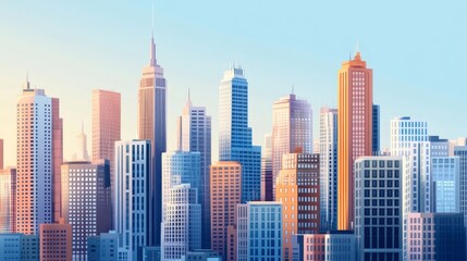 Obraz premium constructing city background 