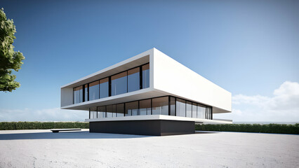 minimal modern architecture building