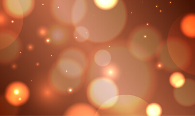 abstract background with bokeh, Orange bokeh © Nadia
