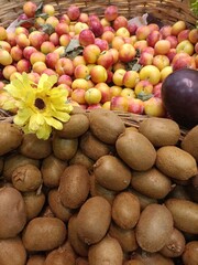 fruits and vegetables at the market