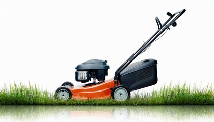 Fototapeta premium mowing the lawn