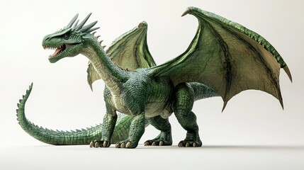 Obraz premium Green dragon dinosaur animal representation