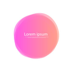 Abstract liquid shape modern banner template, Set liquid shape, Circle shape, Pink Circle shape, illustration of a pink bubble