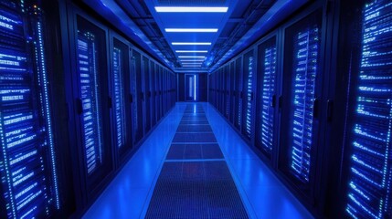 Fototapeta premium Server Room Interior