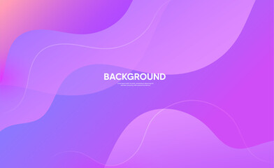 Abstract Purple background with waves, Modern banner template