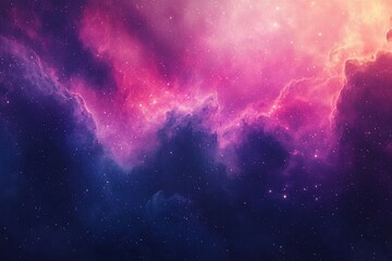 Fototapeta premium A Stunning Cosmic Nebula Displaying Vivid Colors in Deep Space
