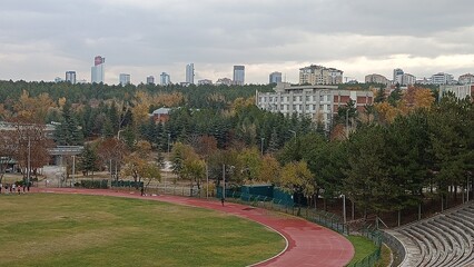 Middle East Technical University Campus in Autumn.