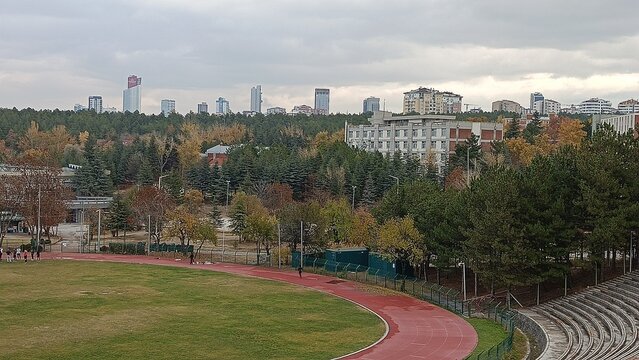 Middle East Technical University Campus in Autumn.