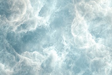 Fototapeta premium Serene Cloud Patterns in Soft Blue and White Hues