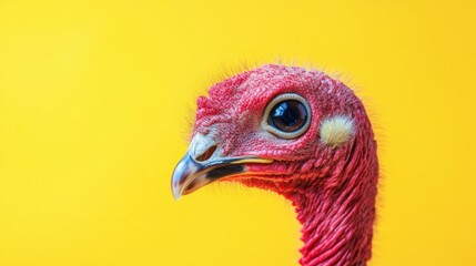 Close-up Portrait of a Turkey