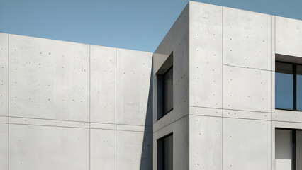 Architecture minimalism modern style design details building exterior concrete abstract background