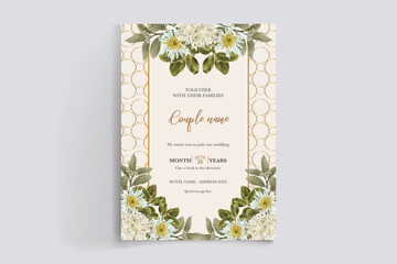 BRIDAL SHOWER FLORAL INVITATION TEMPLATE